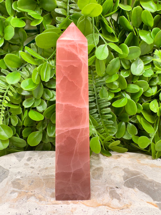 Rose Calcite Tower 376g