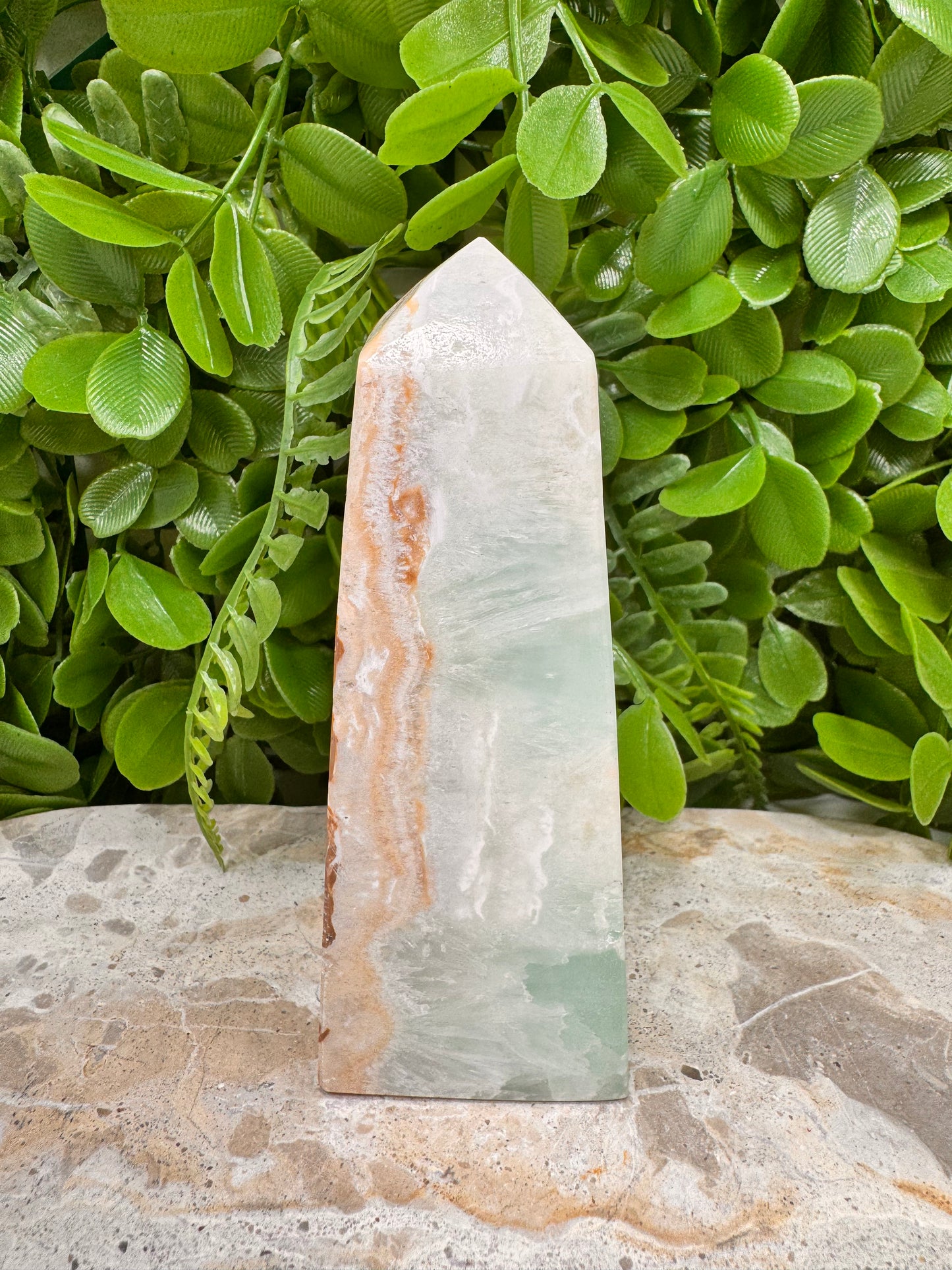 Aqua Caribbean Calcite Tower 424g