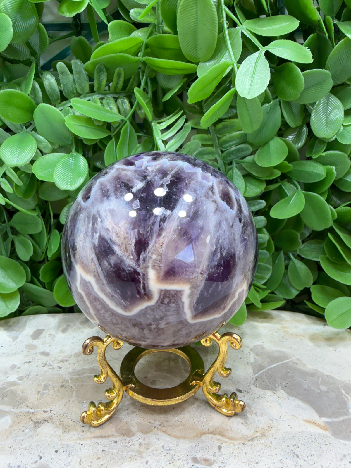 Flower Amethyst Sphere 648g