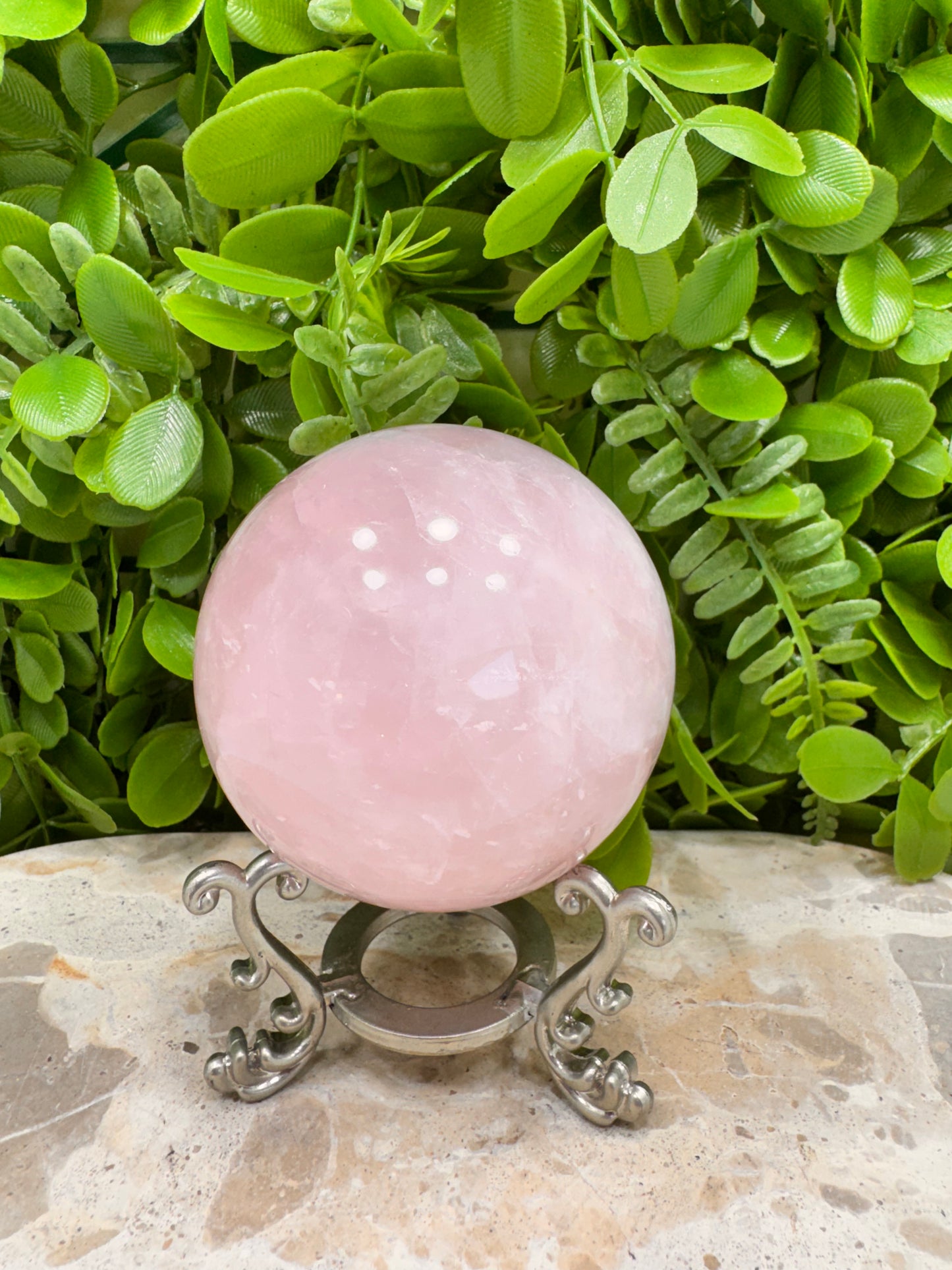 Rose Quartz Sphere 526g