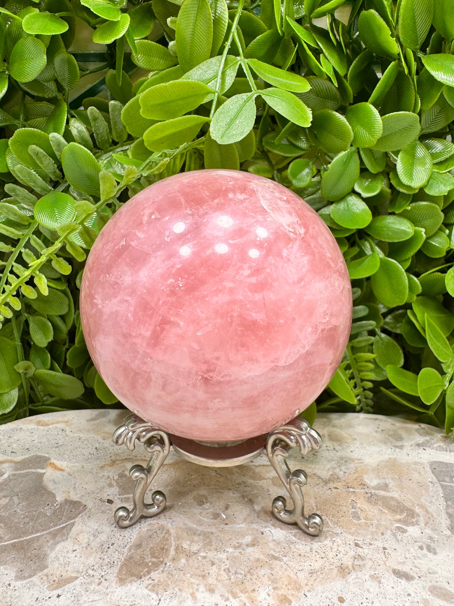 Rose Quartz Sphere 984g