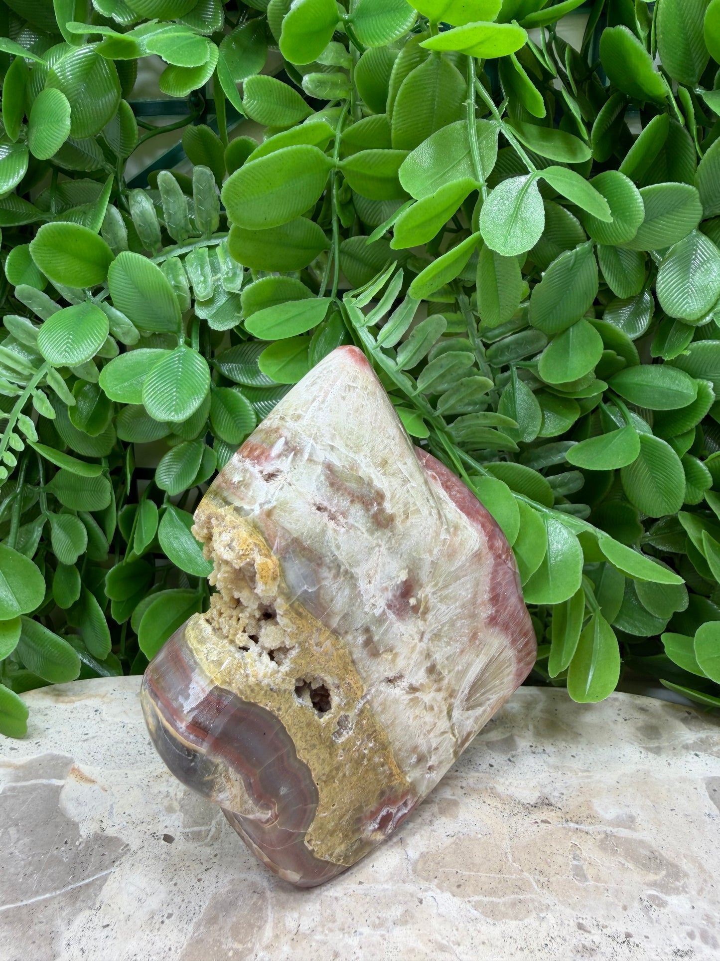 Pink Banded Onyx Freeform 400g