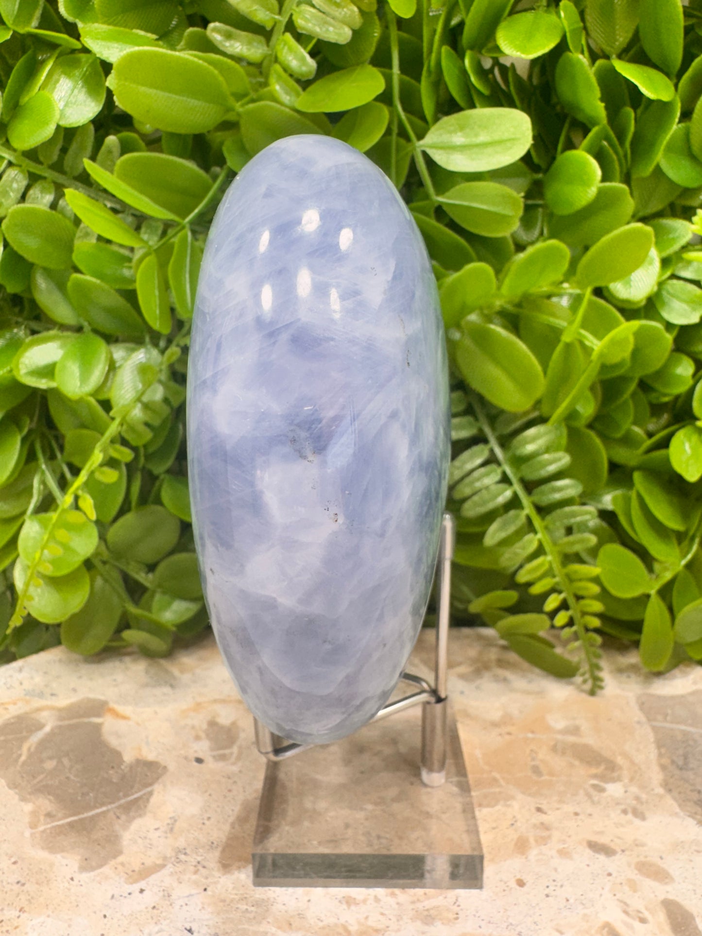 Blue Calcite Heart 1484g