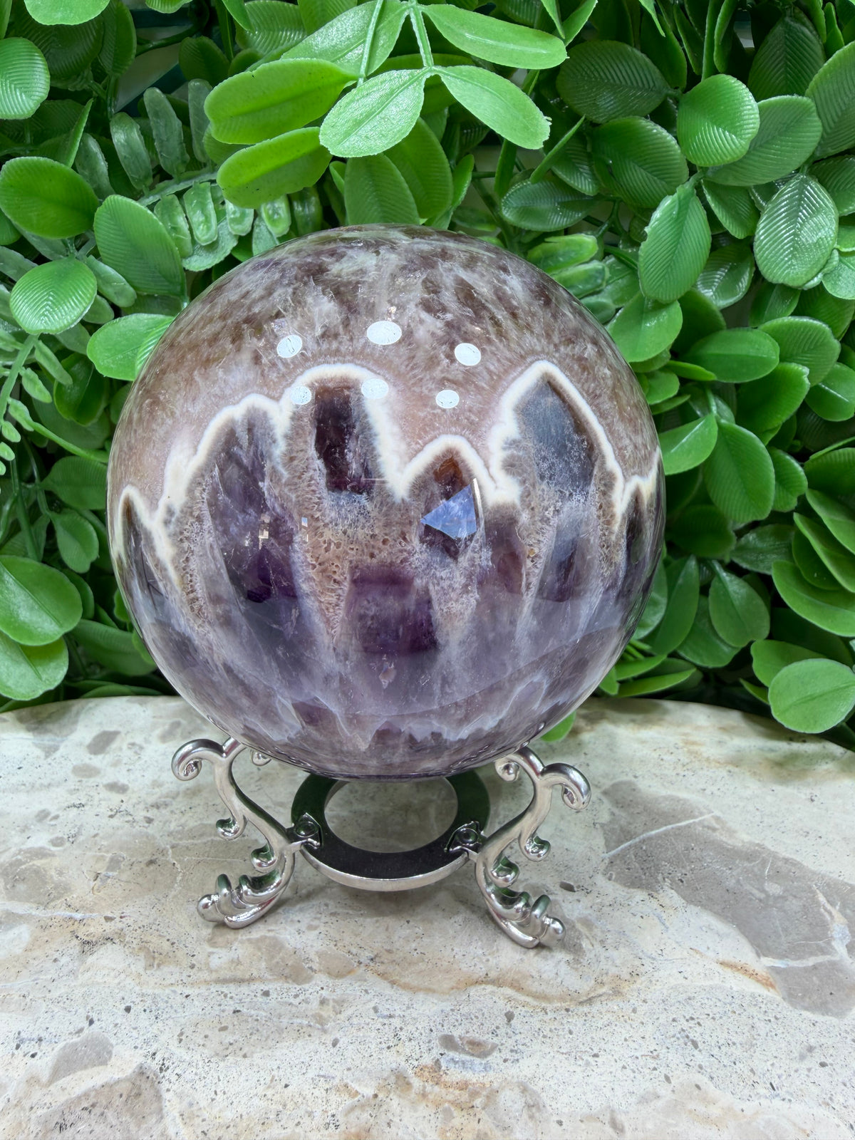 Flower Amethyst Sphere 1064g