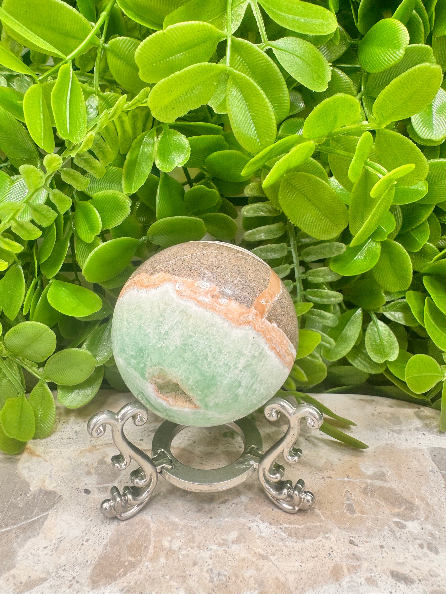 Caribbean Calcite Sphere 302g