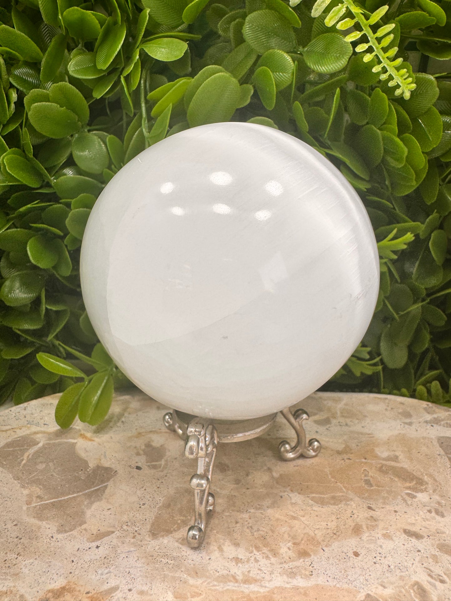 Selenite Sphere 1216g