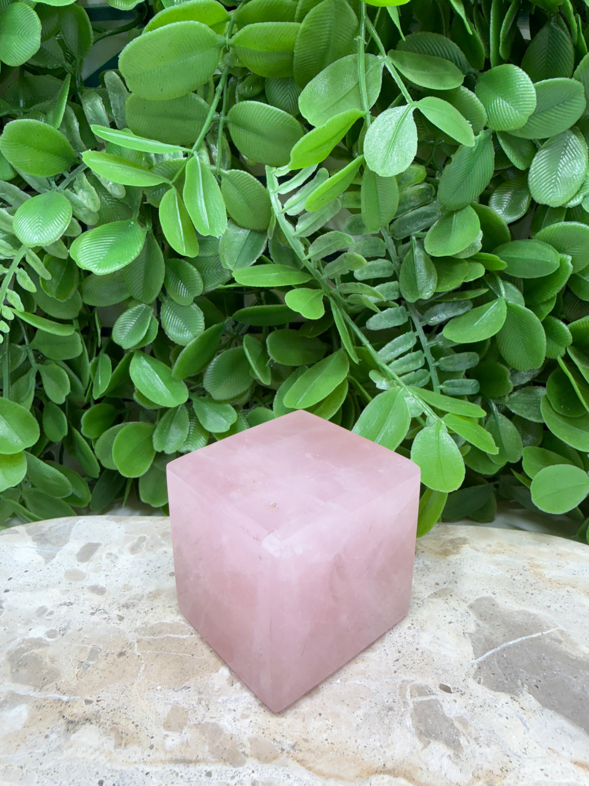 Rose Quartz Cube 310g | Love • Compassion • Healing