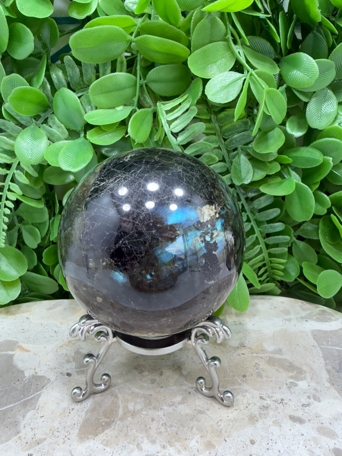 Labradorite Sphere | Protection • Intuition • Transformation