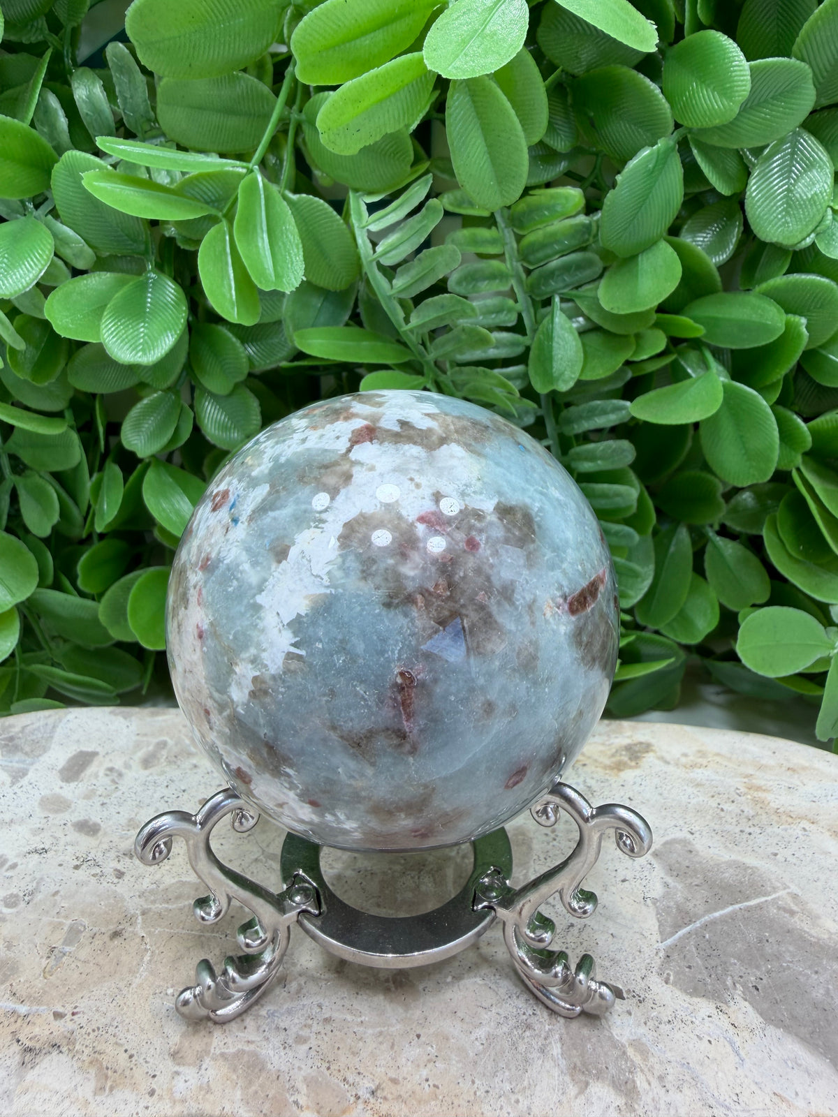 Unicorn Stone Sphere 404g | Calm • Love • Positivity