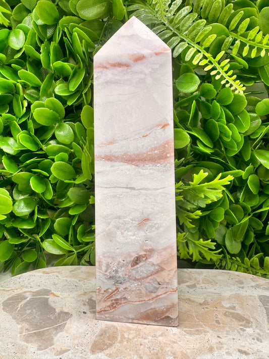 Pink Agate Tower 626g