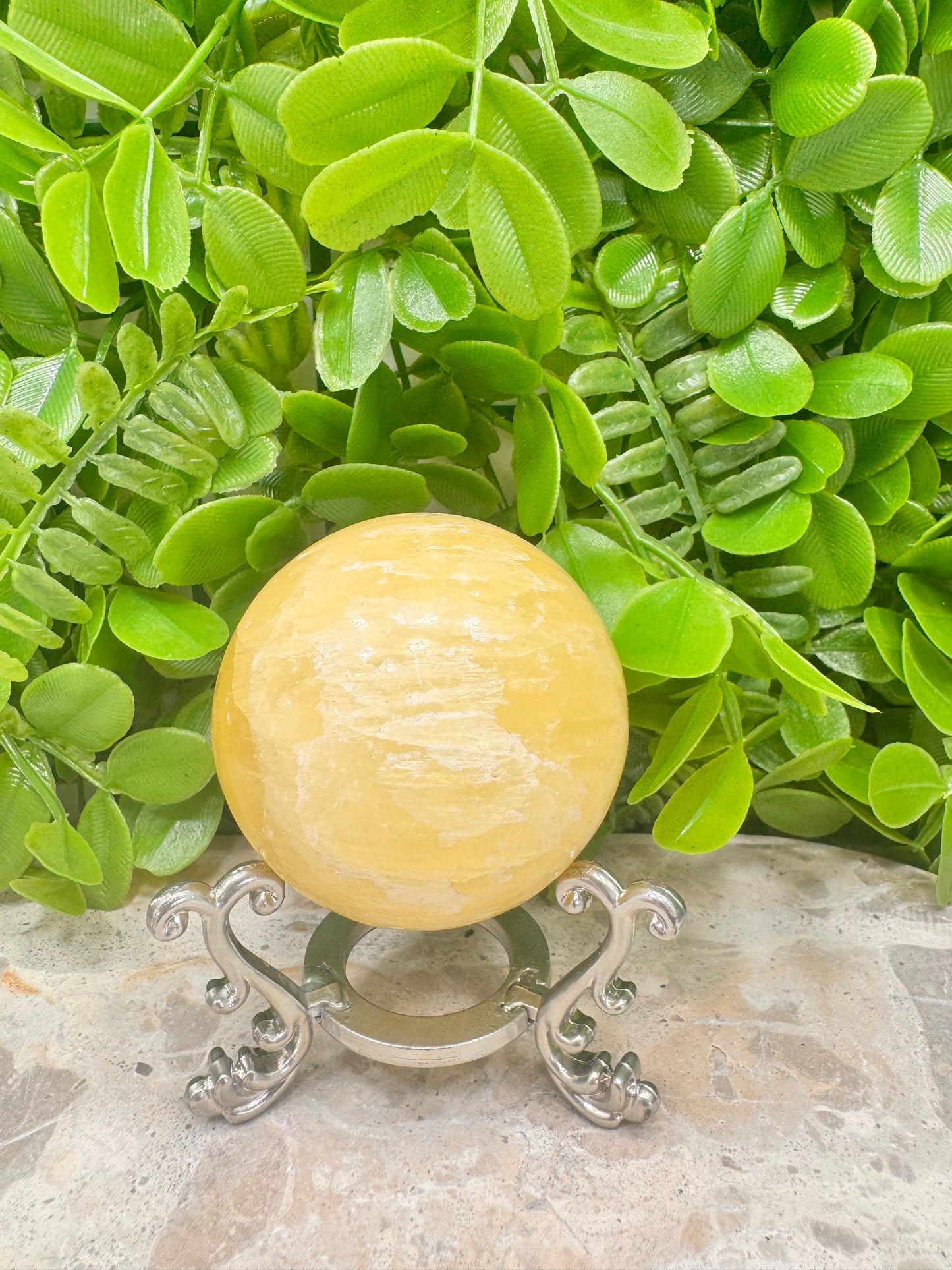 Lemon Calcite Sphere 312g
