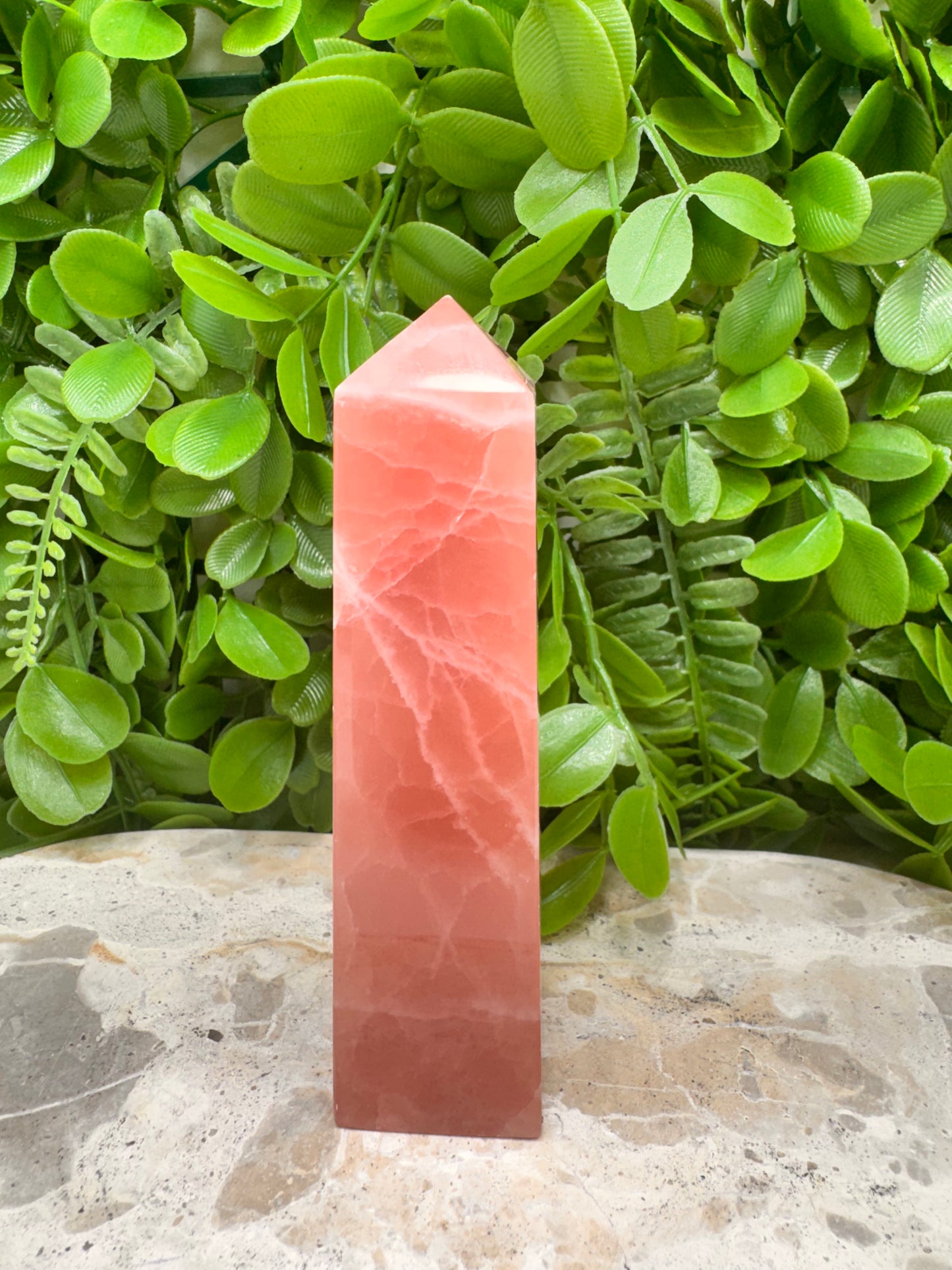 Rose Calcite Tower 282g