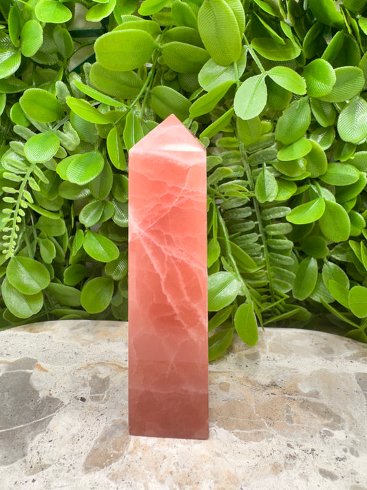 Rose Calcite Tower 282g