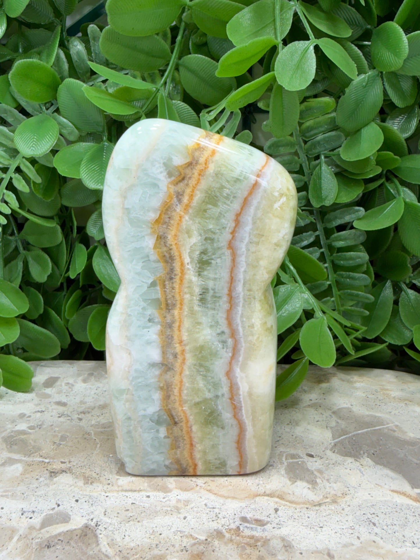 Ocean Green Calcite Freeform 404g