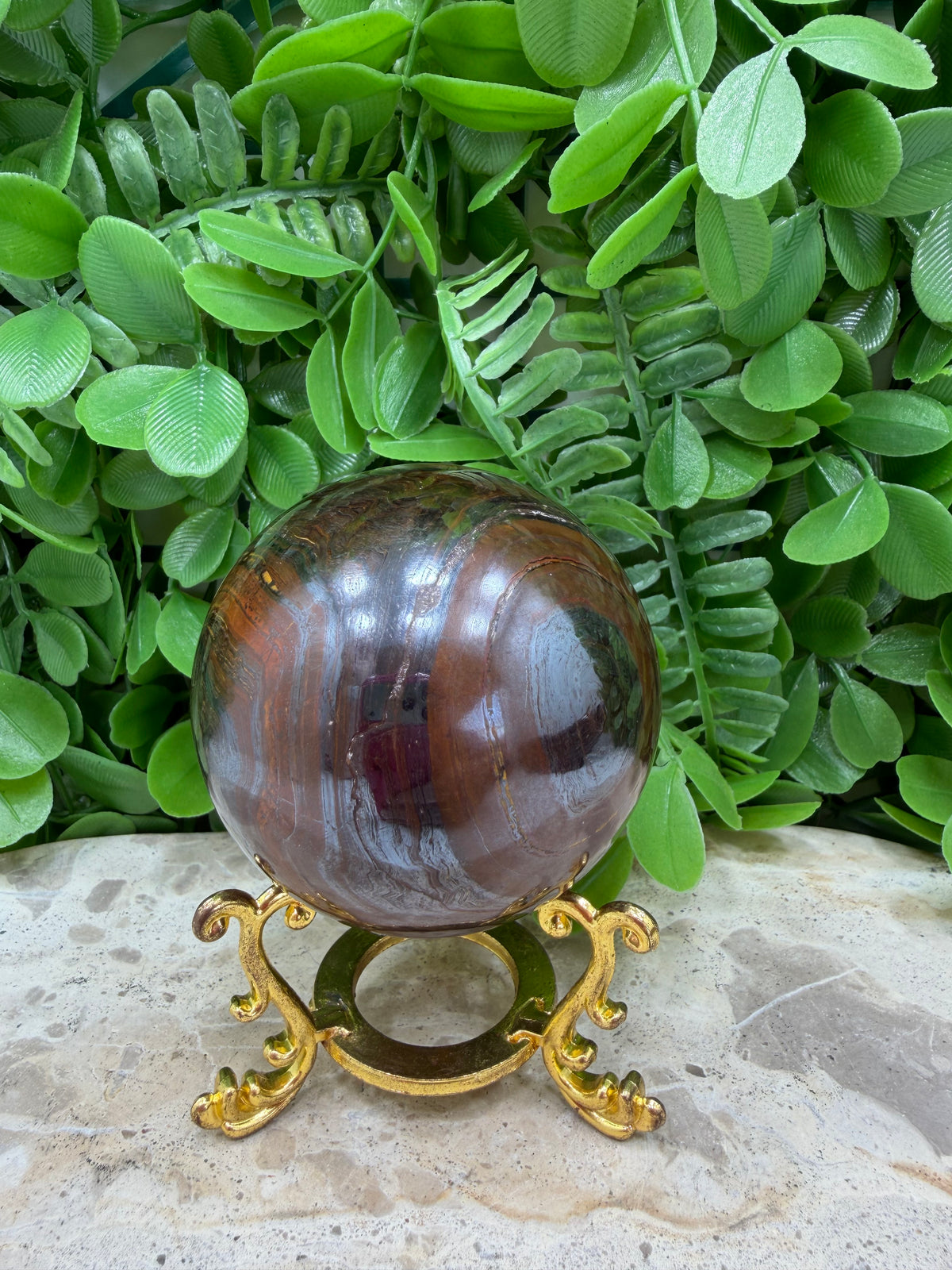 Tiger Eye /Tiger Ore Sphere 484g