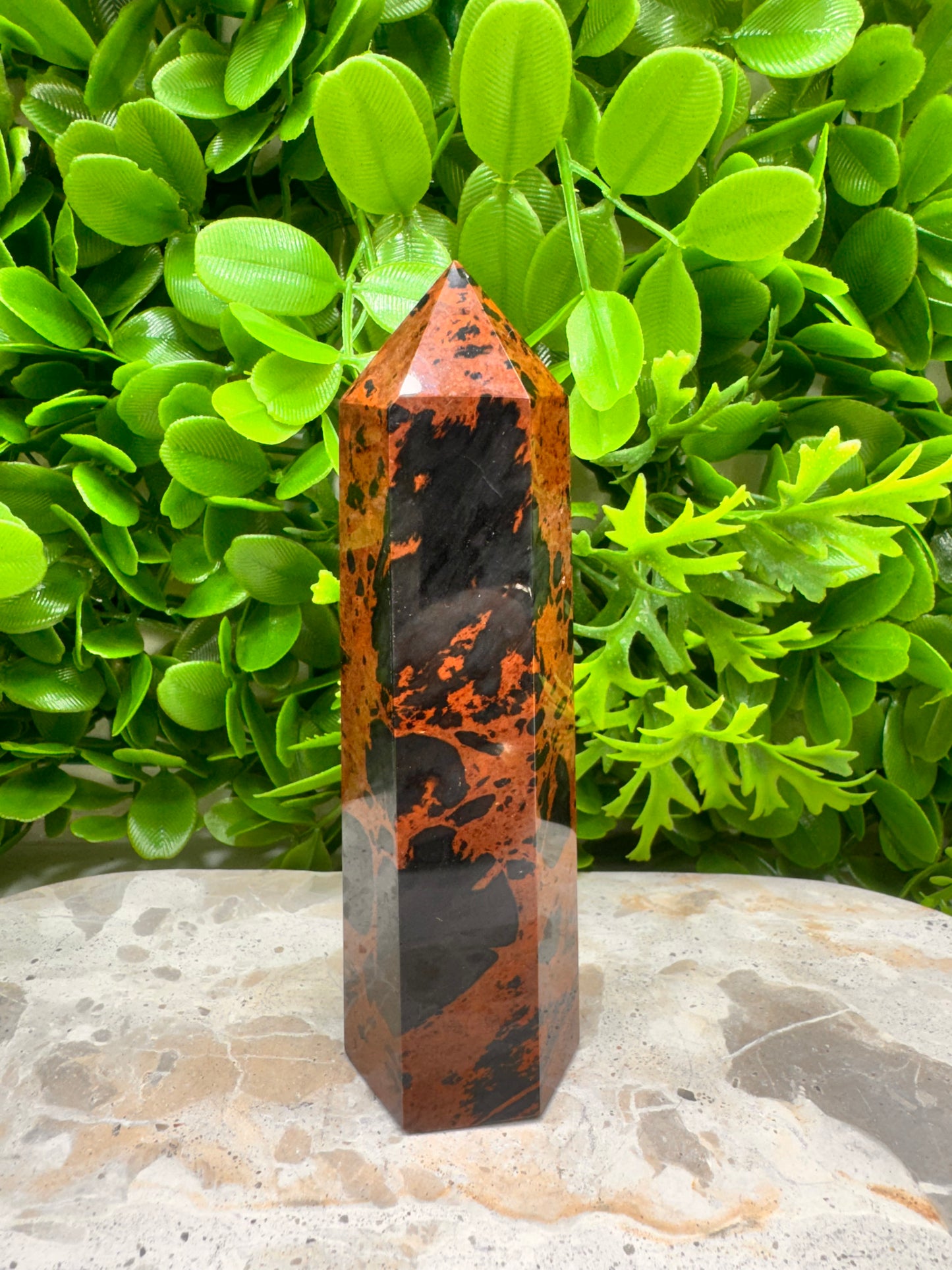 Mahogany Obsidian Tower 248g