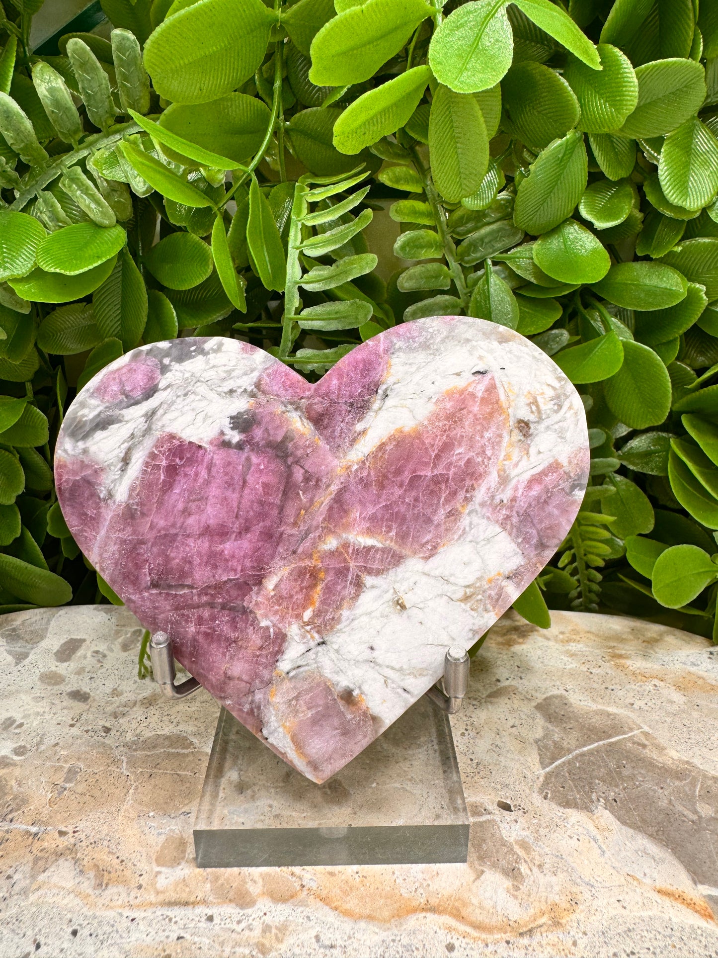 Pink Tourmaline Heart 188g