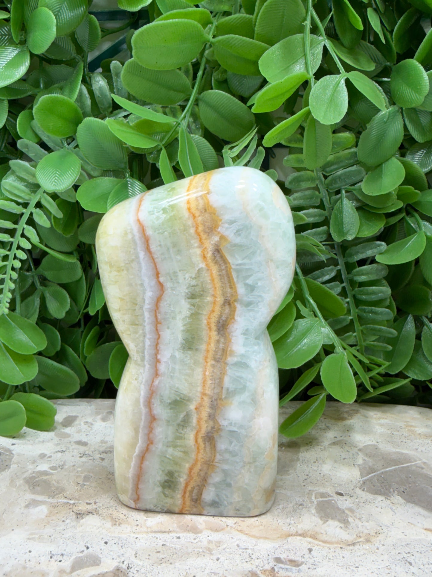 Ocean Green Calcite Freeform 360g