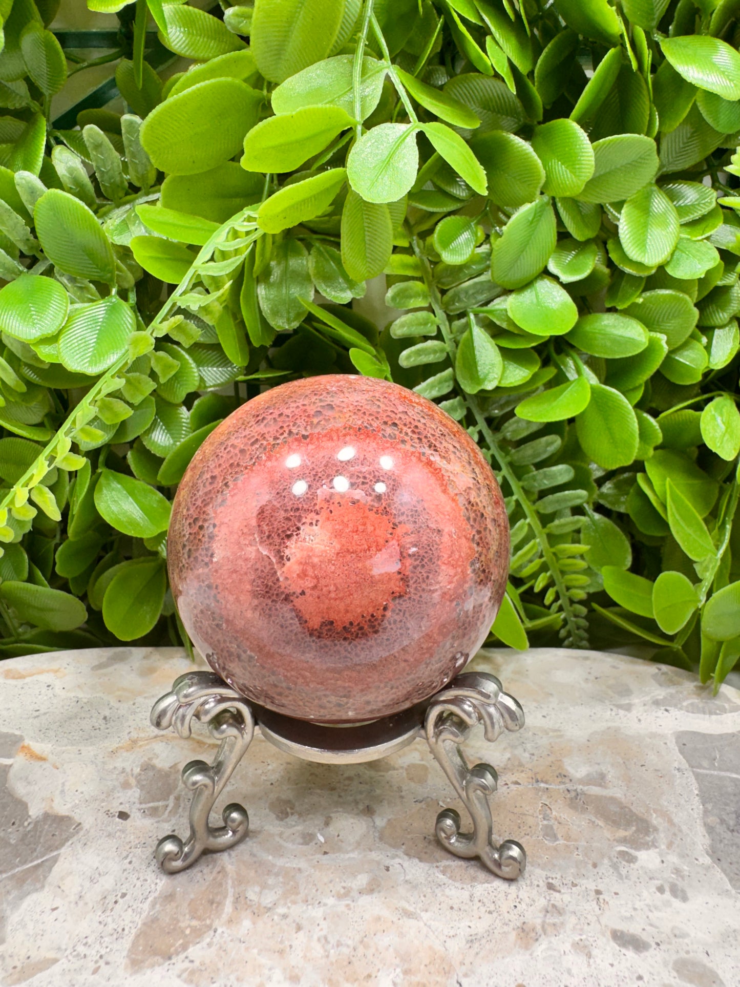 Peach Banded Calcite 412g