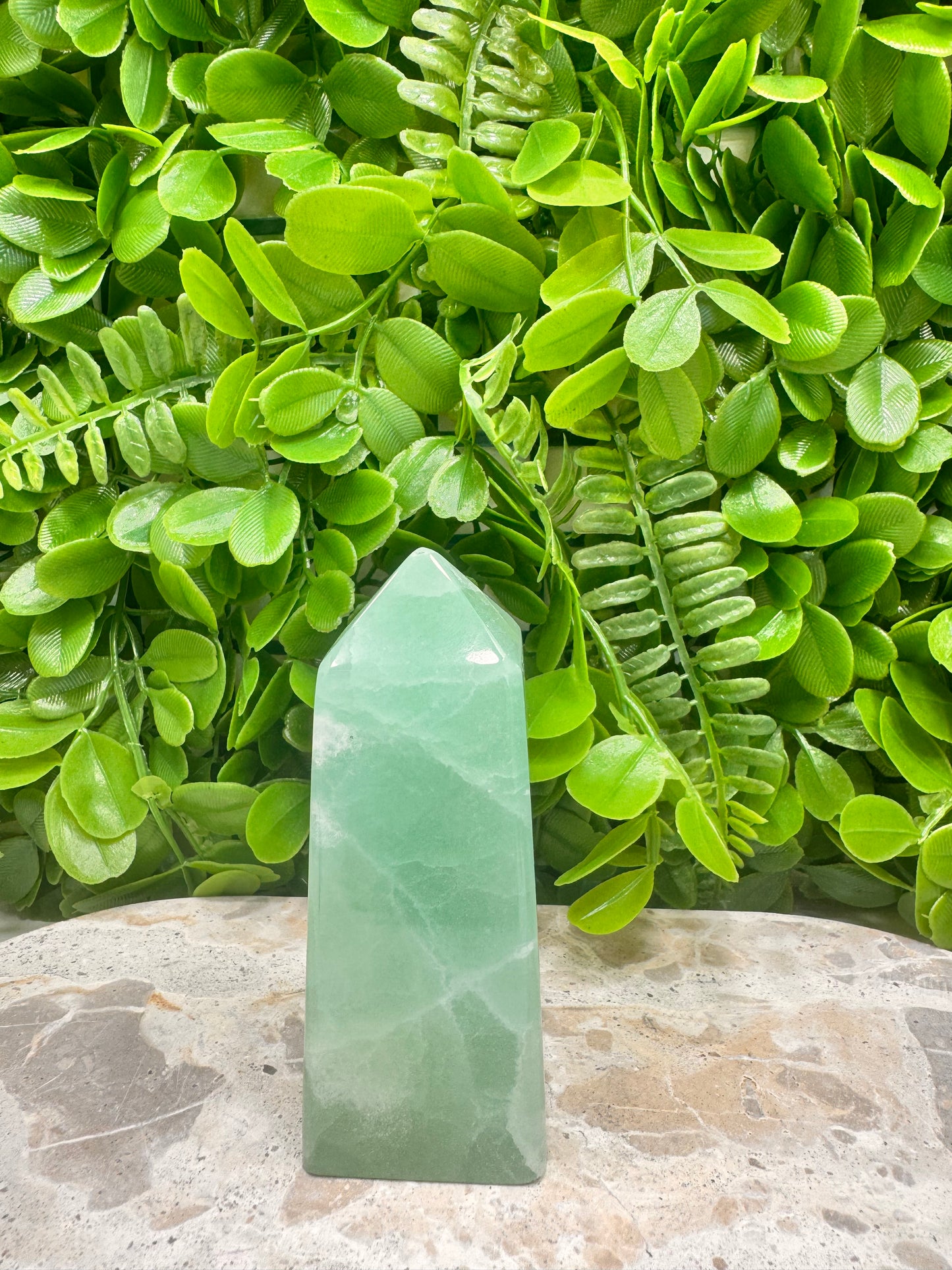 Pistachio Calcite Tower 374g