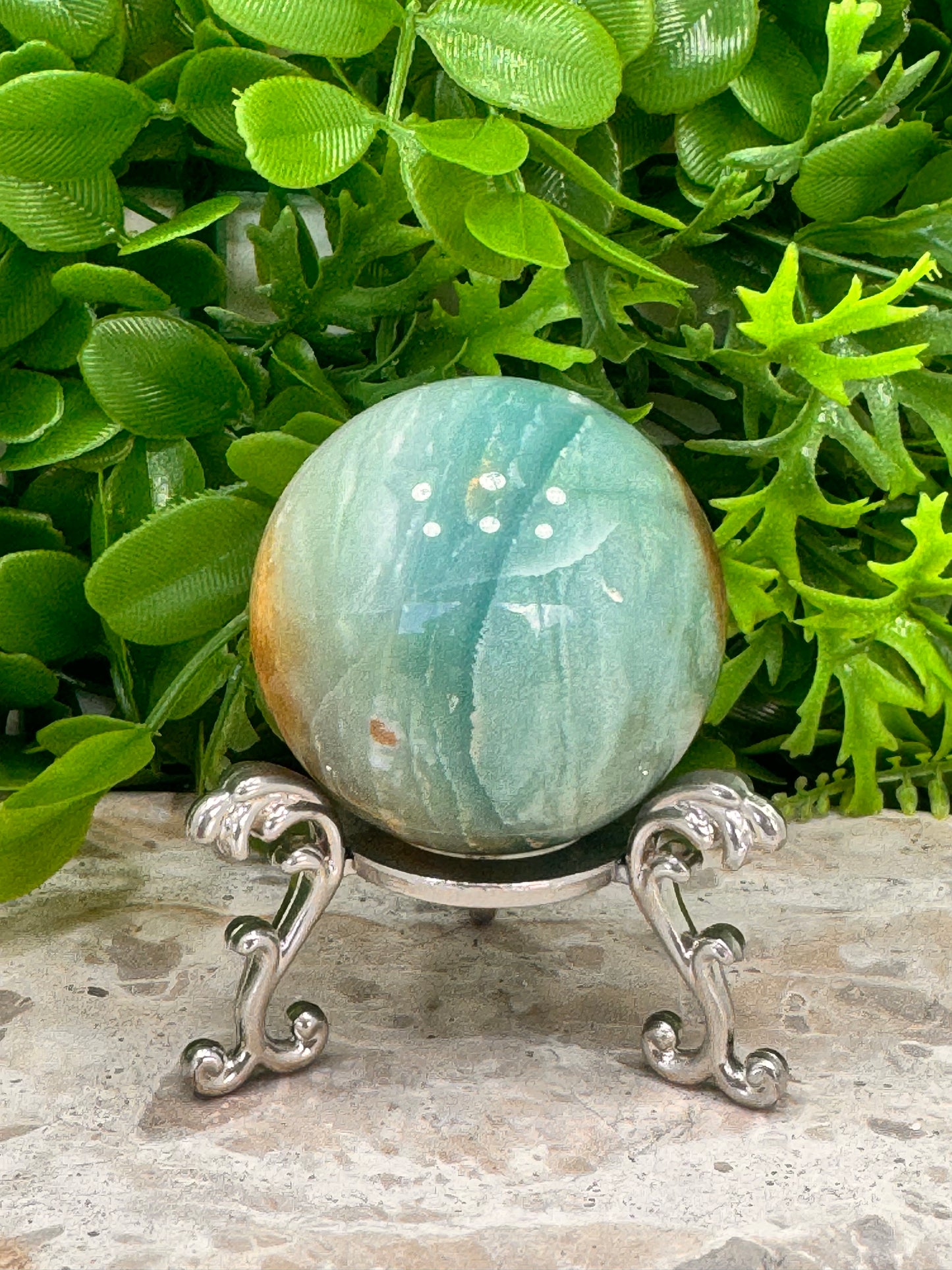 Sky Blue Opal Sphere 251g