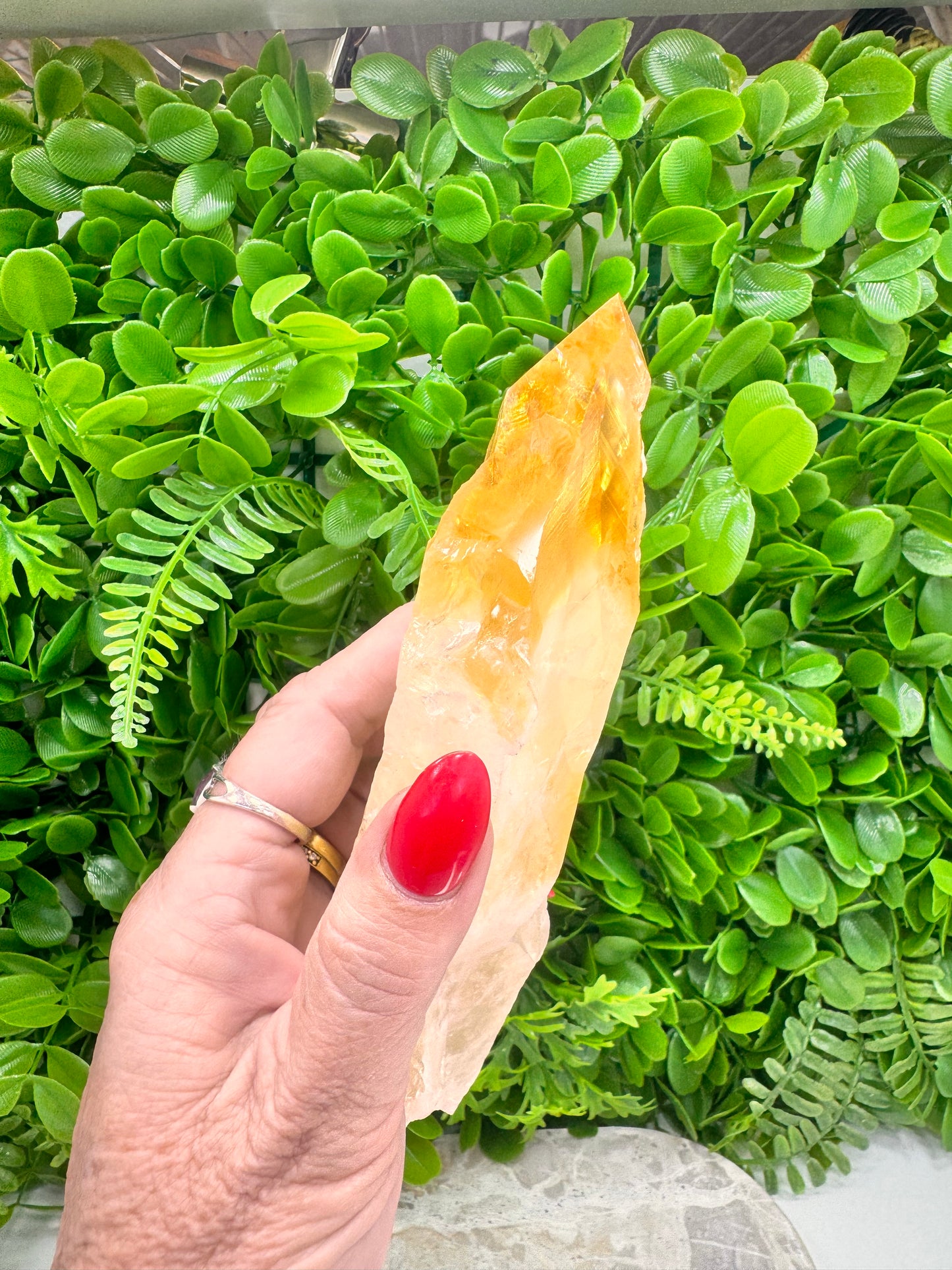 Citrine Septre Freeform 504g