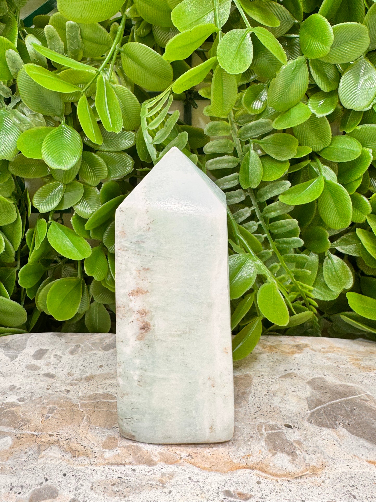Aqua Caribbean Calcite Tower 336g