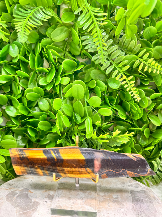Yellow / Blue Tigers Eye Slab 208g