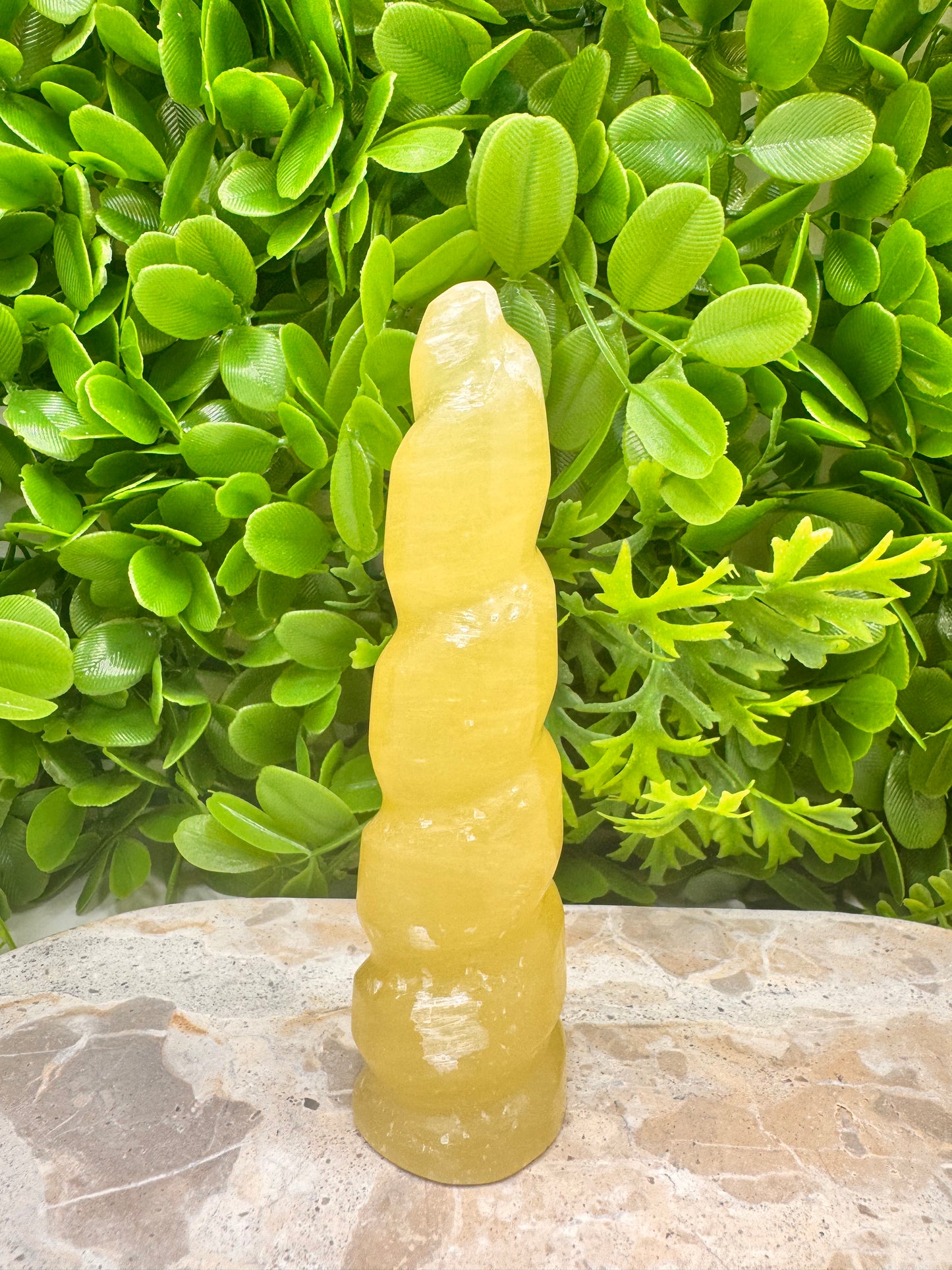 Lemon Calcite Unicorn Tower 238g