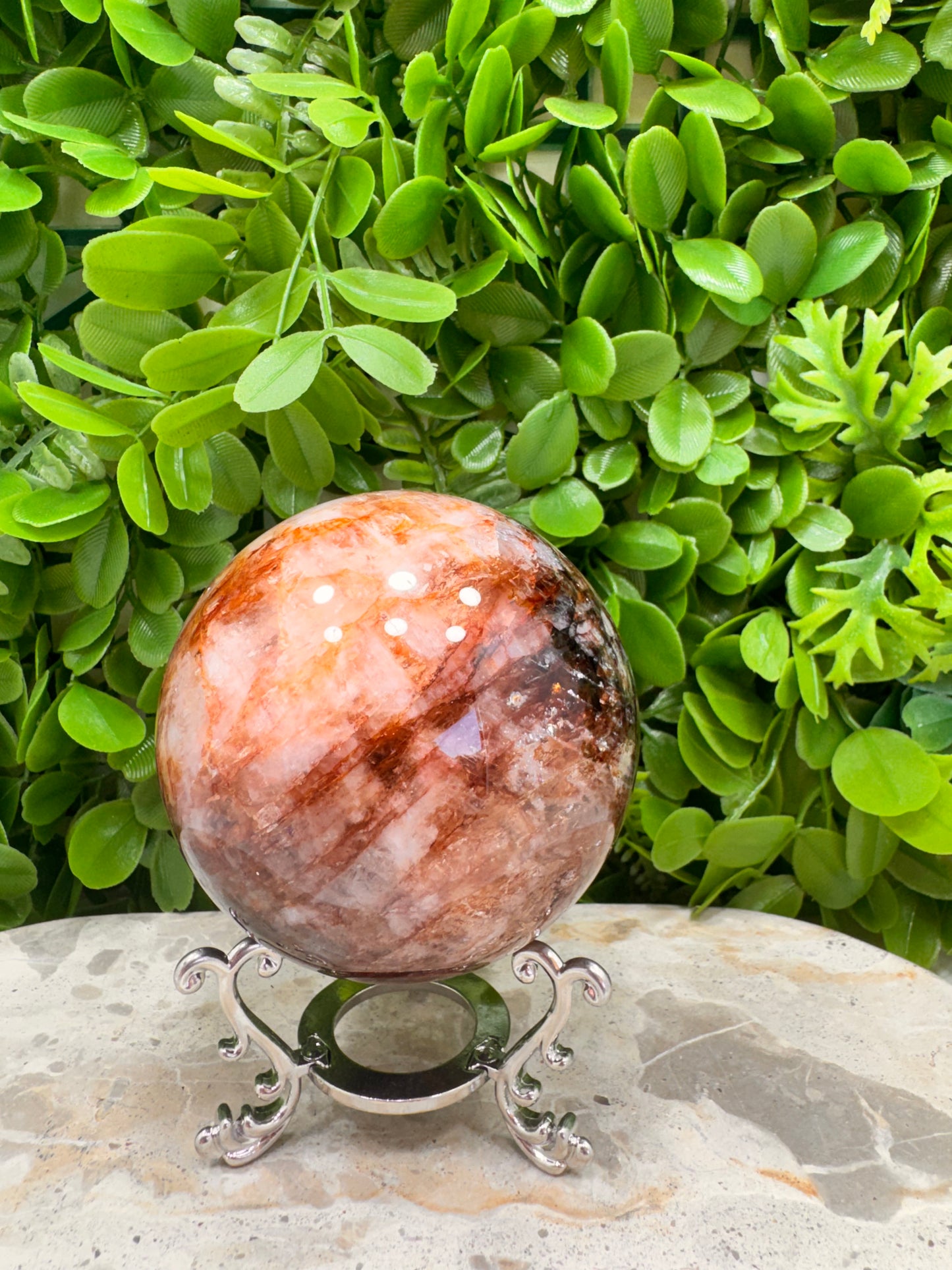 Fire Quartz Sphere 759g