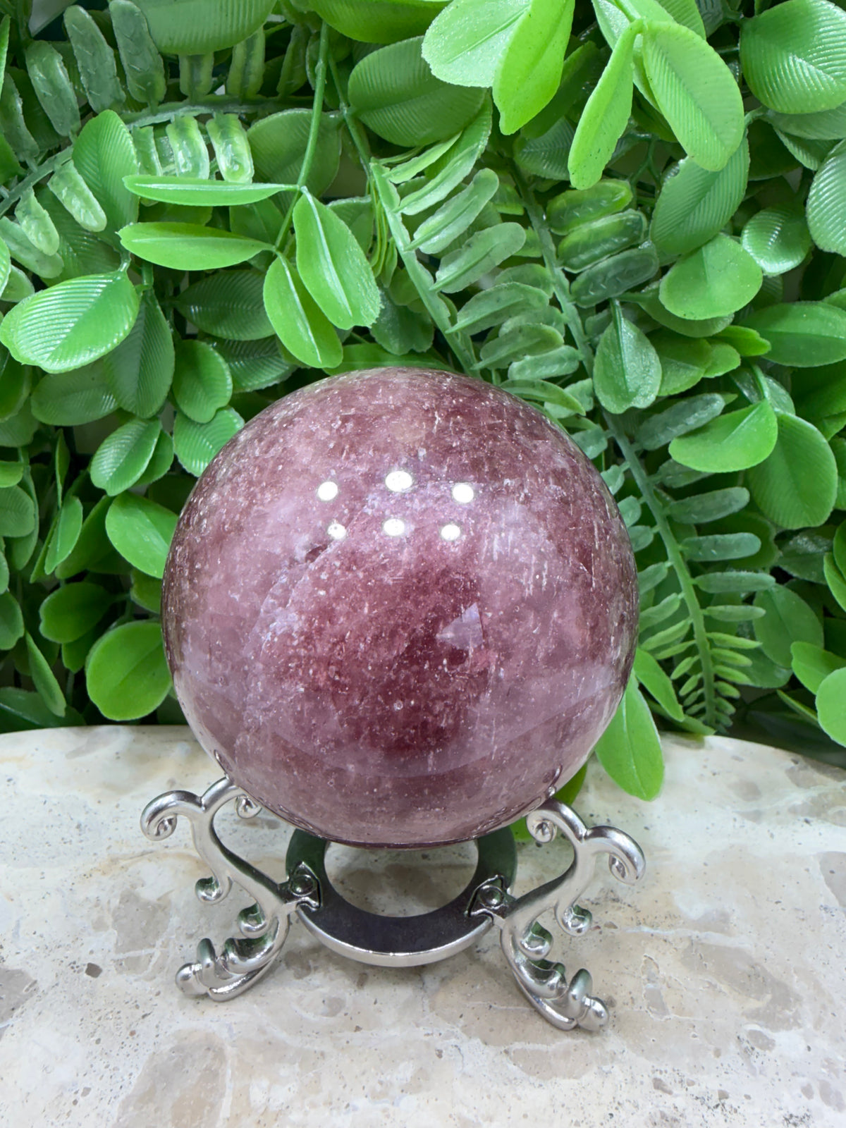 Strawberry Quartz Sphere | Love • Happiness • Compassion