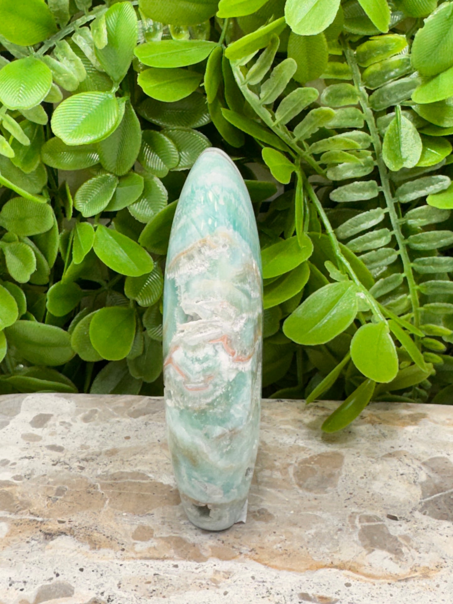 Standing Blue Aragonite 248g