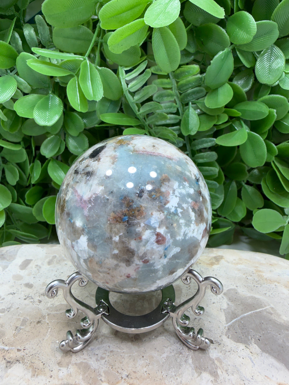 Unicorn Stone Sphere 404g | Calm • Love • Positivity