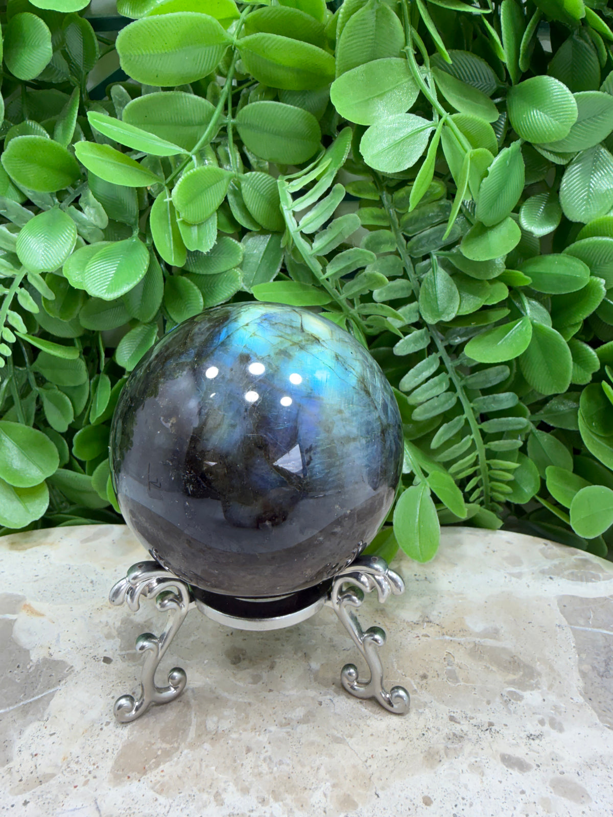 Labradorite Sphere | Protection • Intuition • Transformation