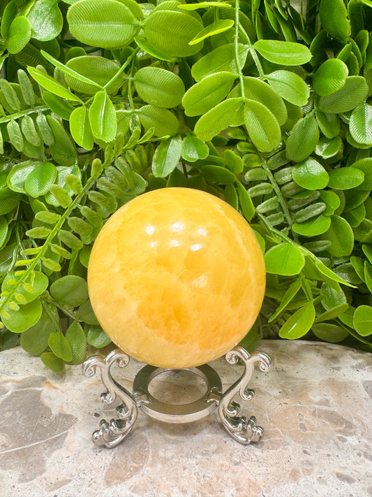 Lemon Calcite Sphere 546g