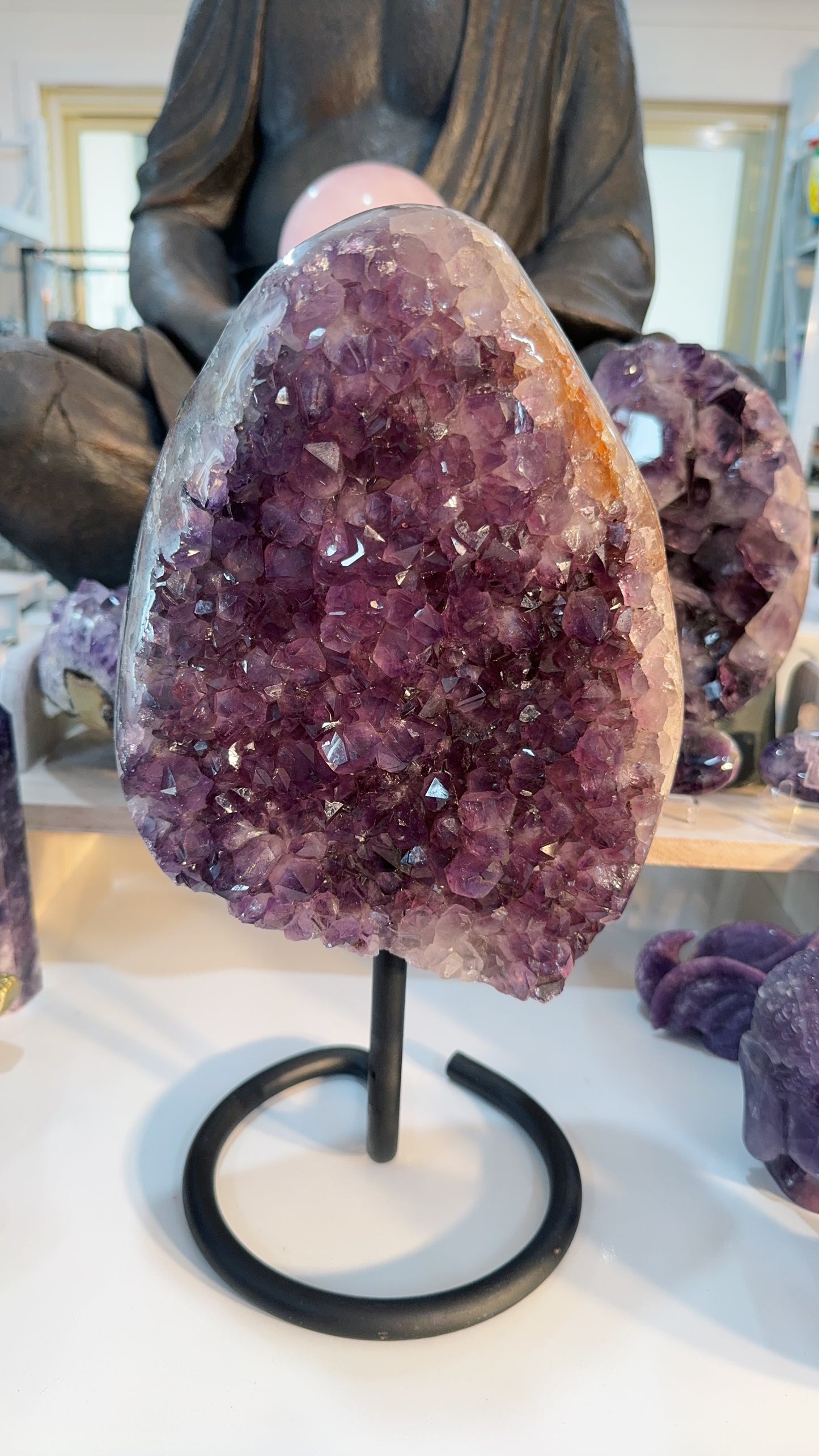 Amethyst Cluster Freeform with Stand 5.6kg A Grade