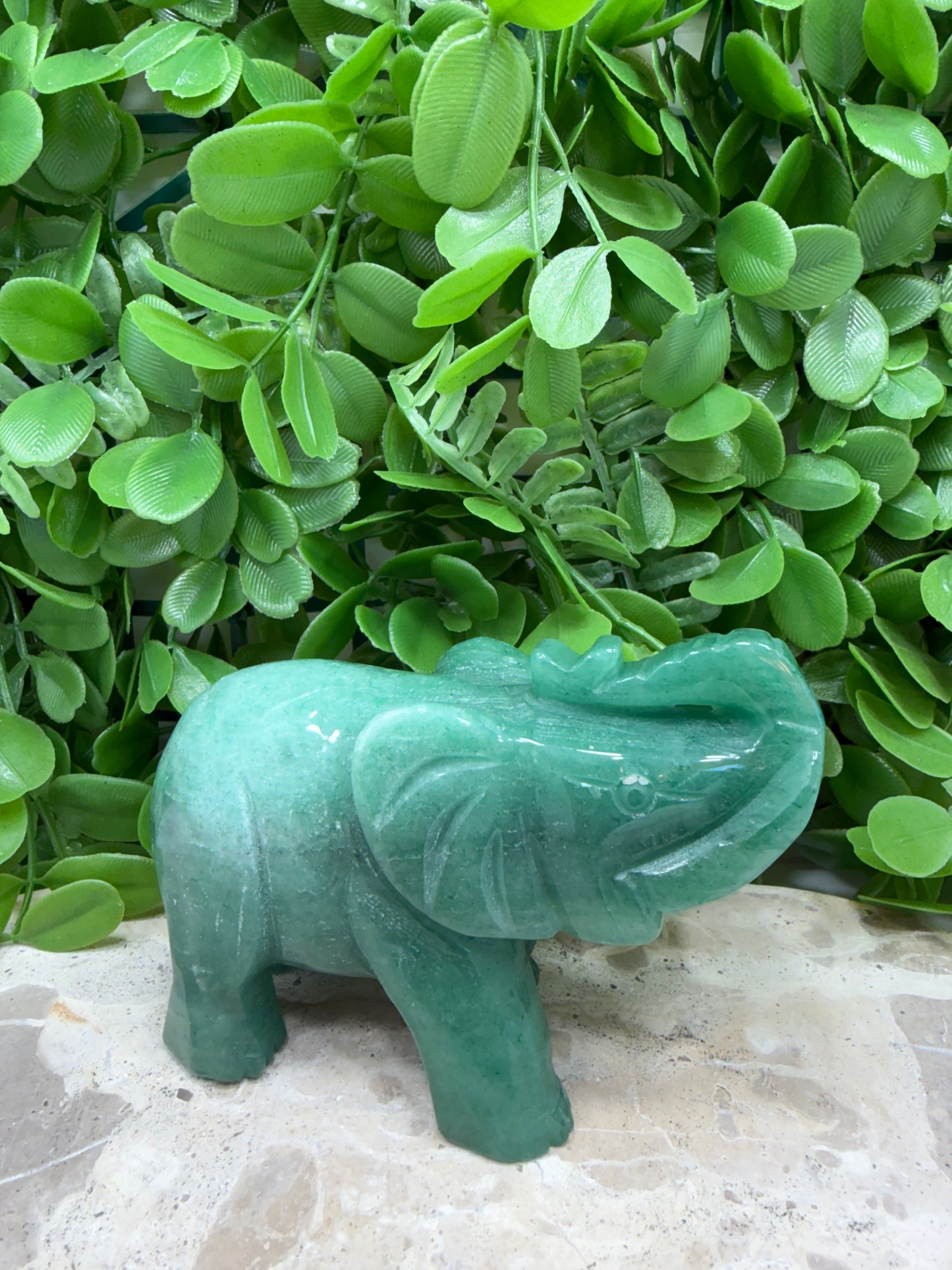 Green Aventurine Elephant 455g