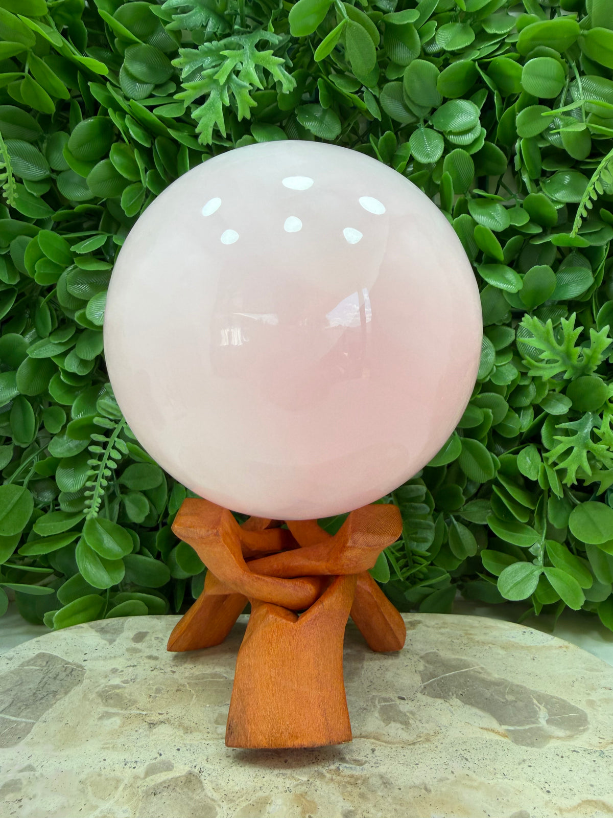Pink Mangano Sphere UV 3468g