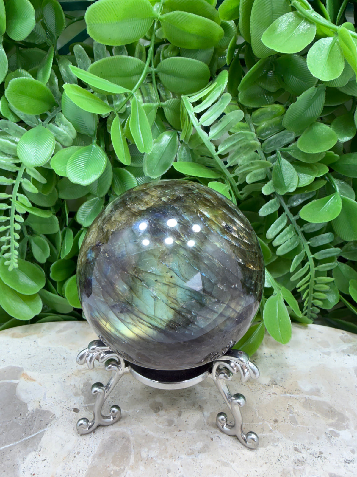 Labradorite Sphere | Protection • Intuition • Transformation