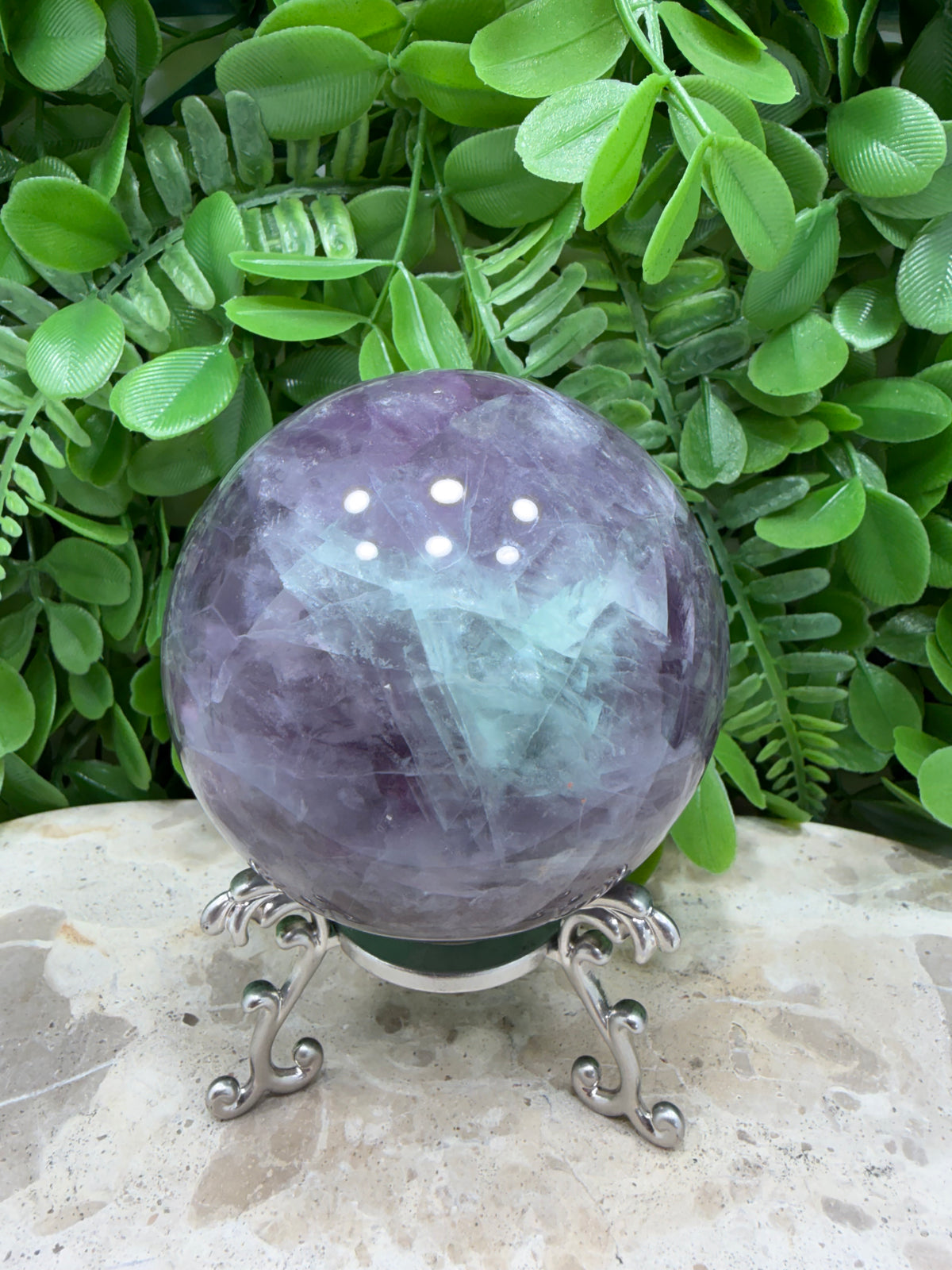 Fluorite Sphere | Clarity • Focus • Balance
