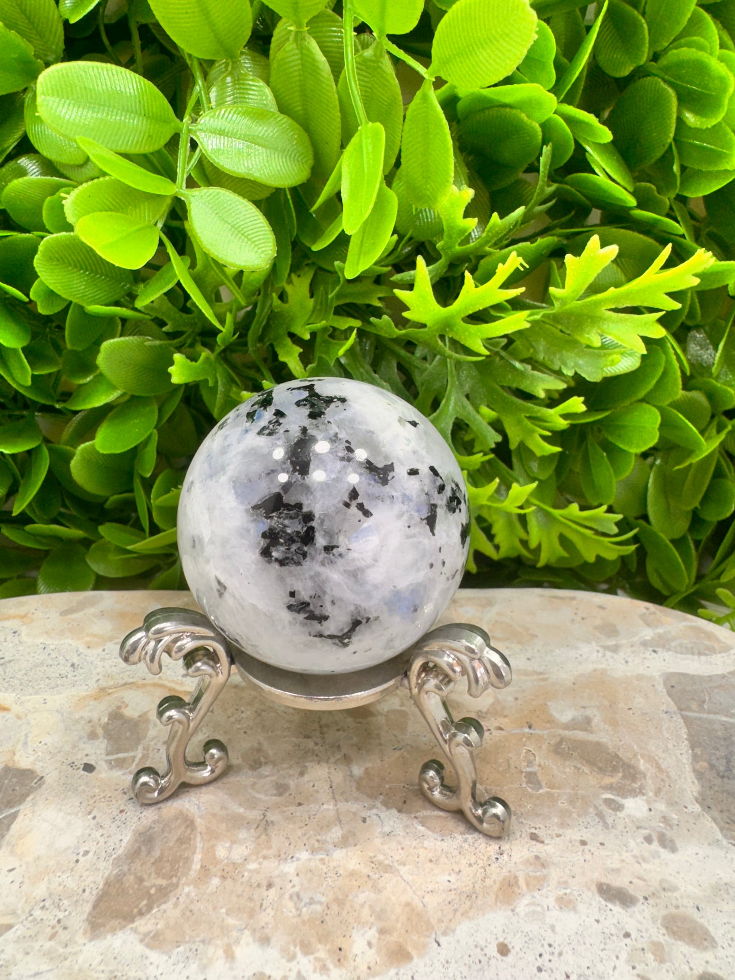 Rainbow Moonstone Sphere 226g