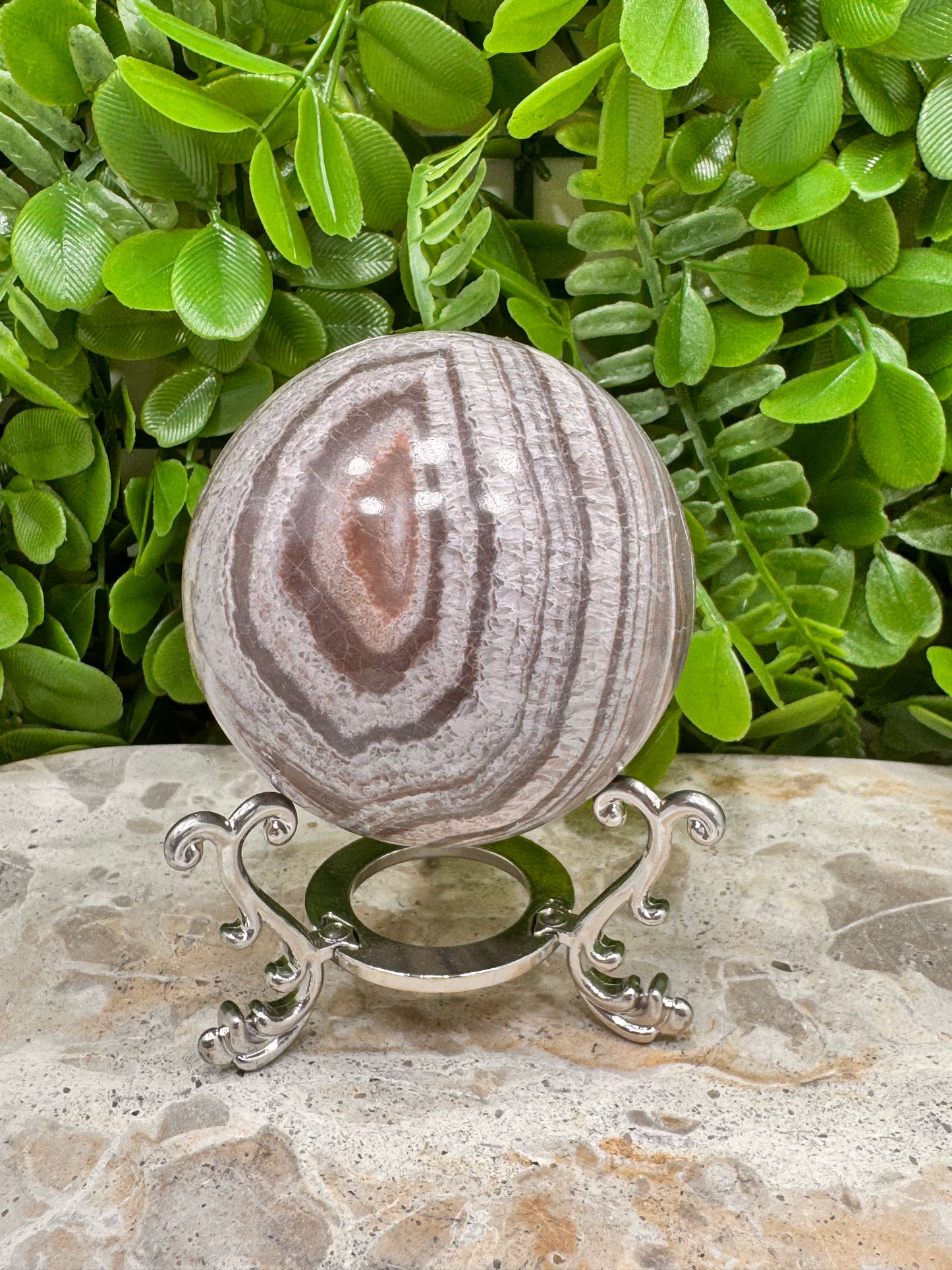 Chocolate Aragonite Sphere 412g