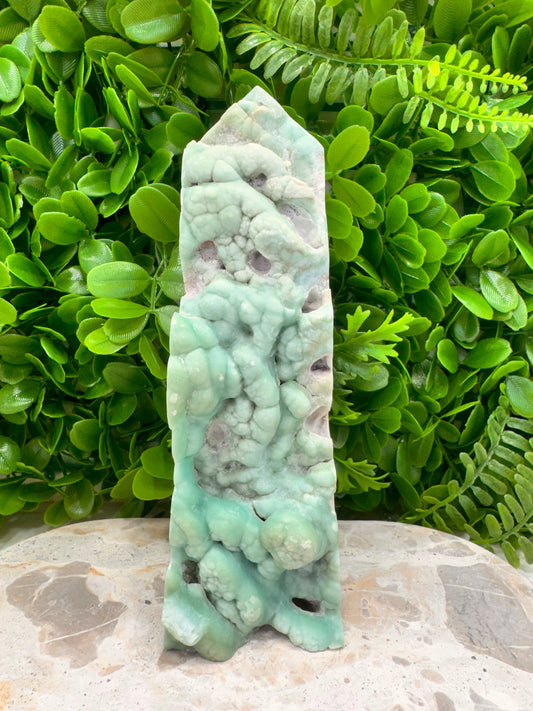 Hemimorphite Freeform Tower 1092g