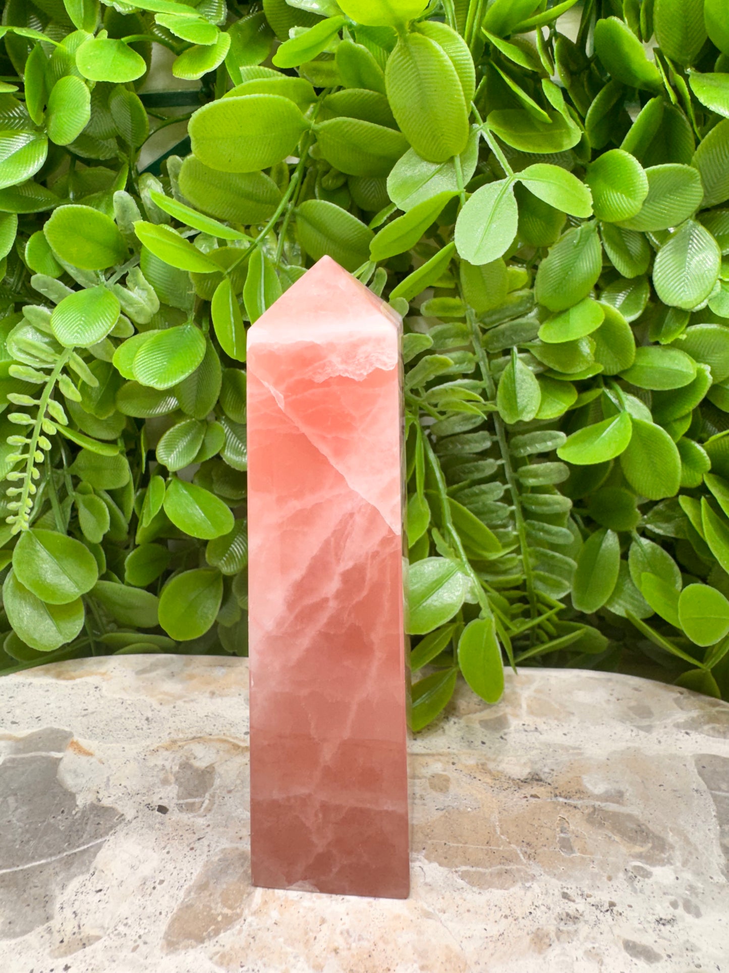 Rose Calcite Tower 282g