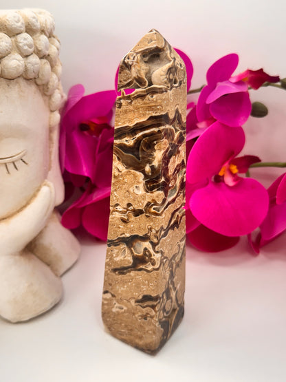 Chocolate Calcite Tower 612g