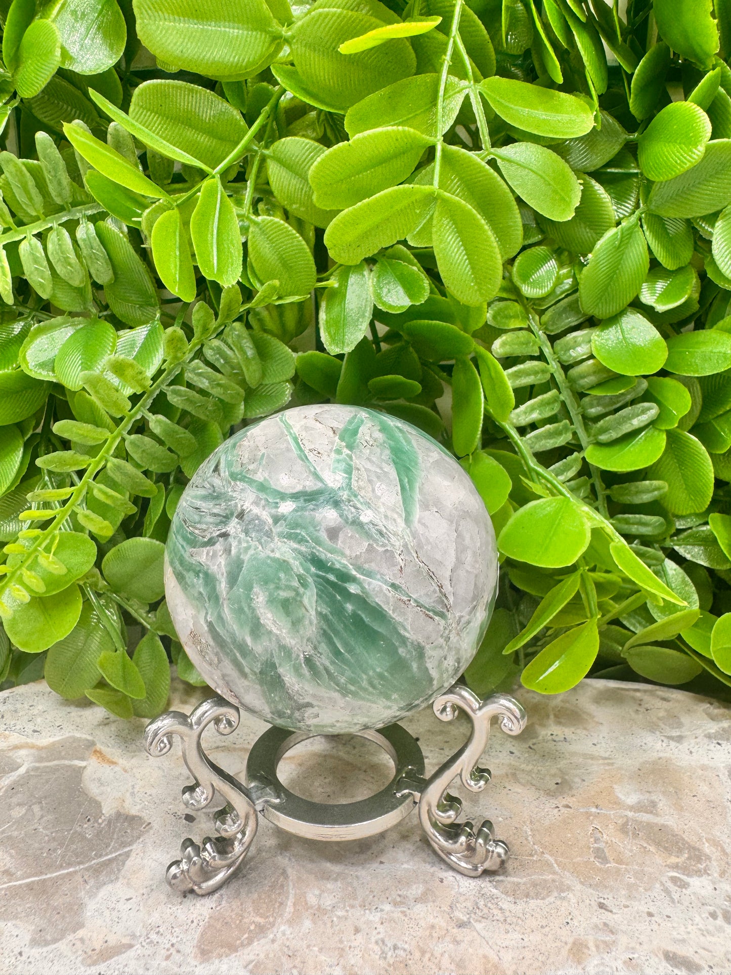 Blue / Green Kyanite Sphere 406g