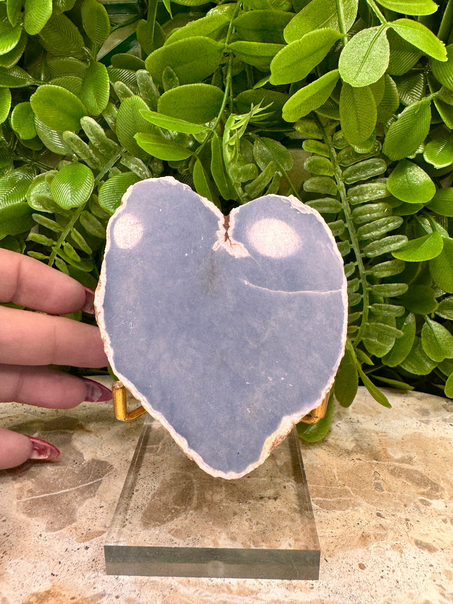 Angelite Raw Heart 280g