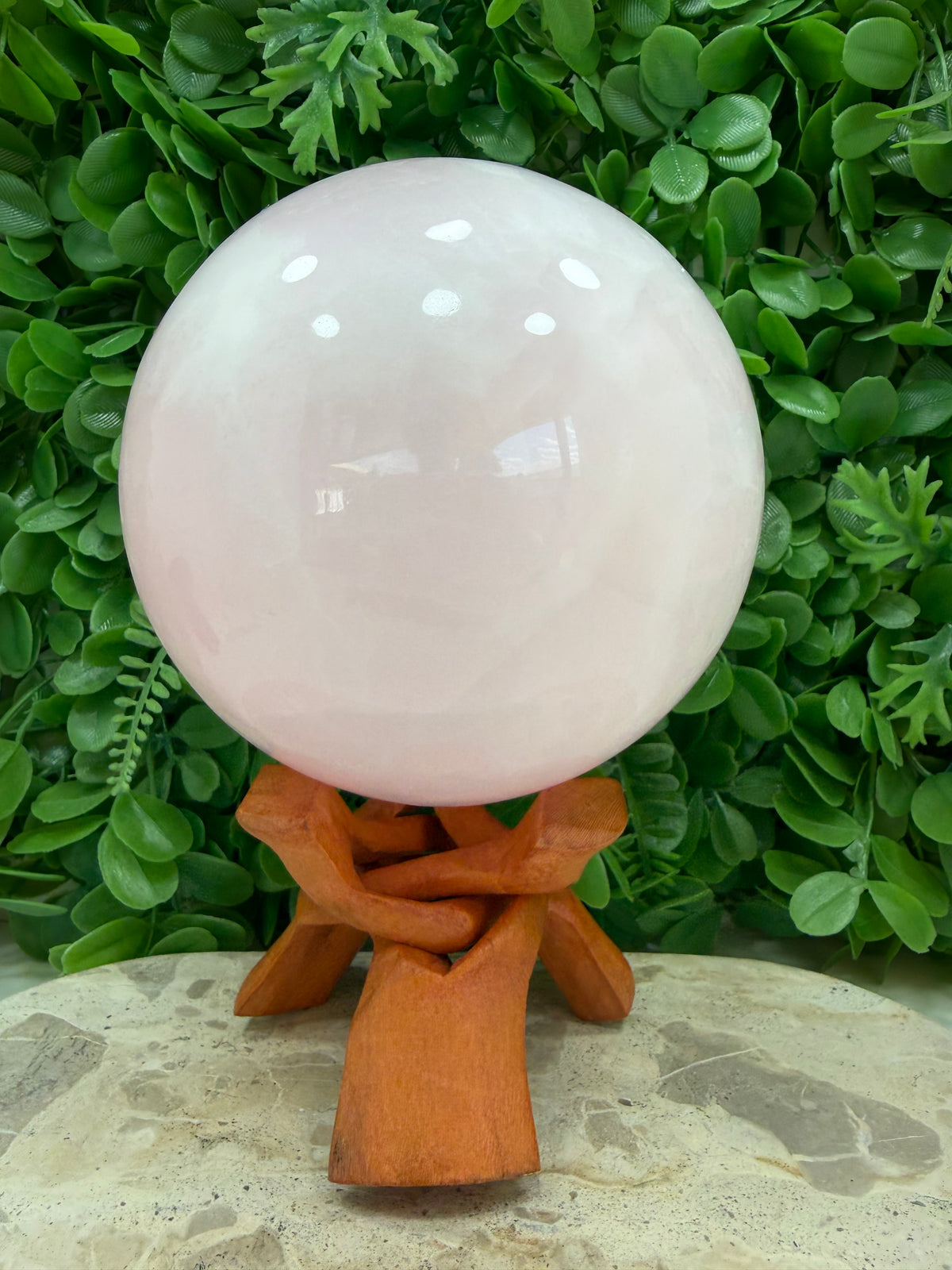 Pink Mangano Sphere UV 3468g