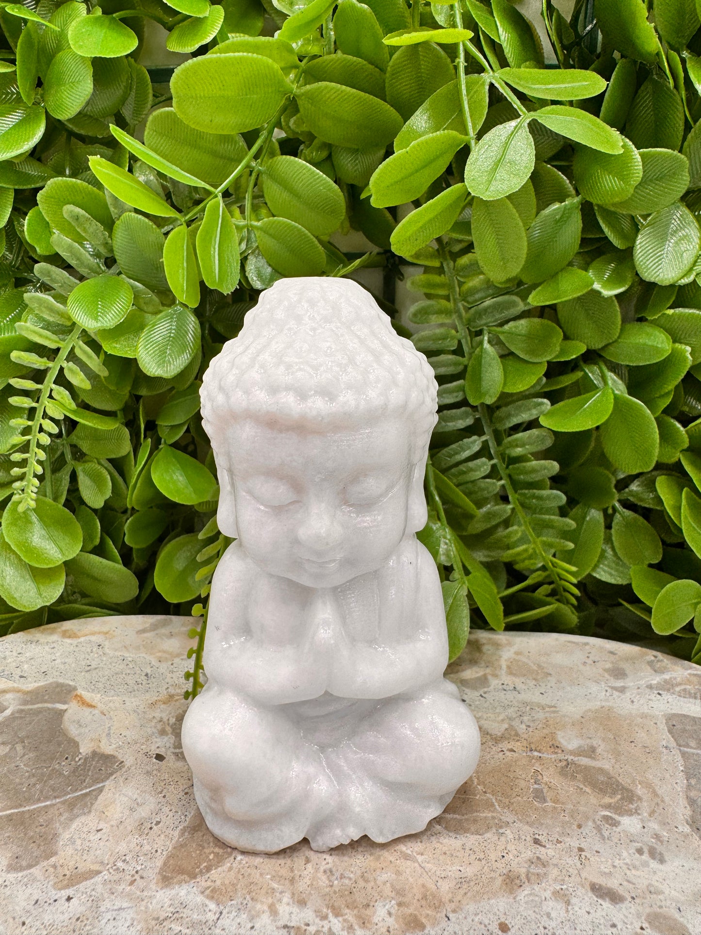 White Jade Buddha 504g