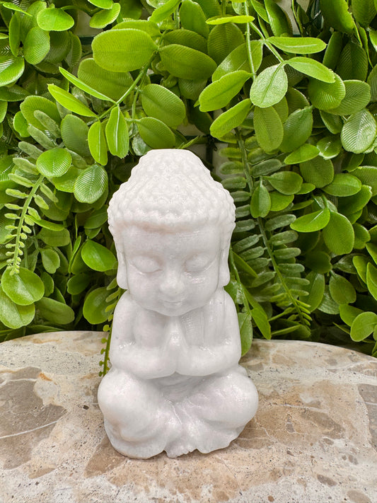 White Jade Buddha 504g